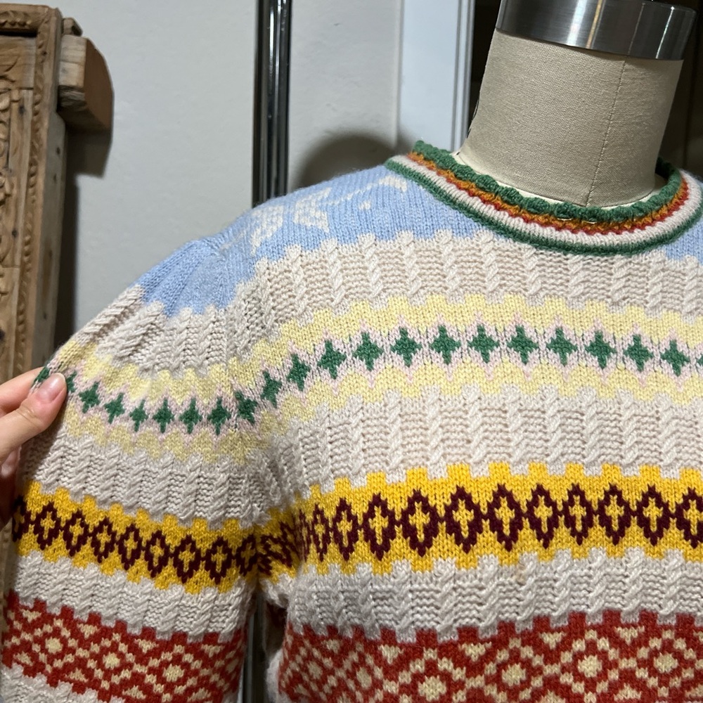 Doen Cashmere Wool Brynn Fair Isle Sweater - Picture 7 of 9